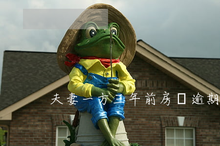 夫妻一方三年前房貸逾期