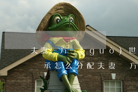 夫妻一方過(guò)世房產(chǎn)繼承怎么分配(夫妻雙方一方去世后,財(cái)產(chǎn)怎么繼承)