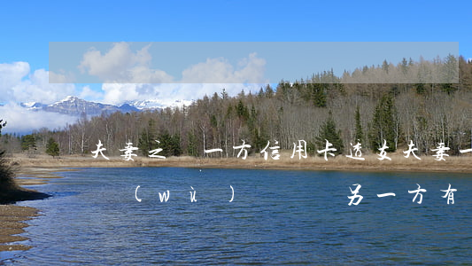 夫妻之間一方信用卡透支(夫妻一方信用卡債務(wù)問題與另一方有關(guān)嗎?)