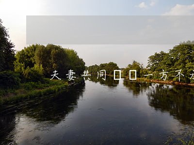 夫妻共同債務一方不承認怎么辦?