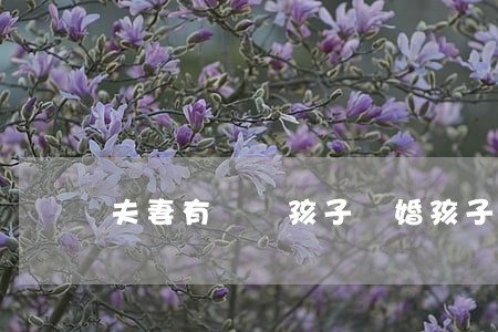 夫妻有兩個孩子離婚孩子歸誰