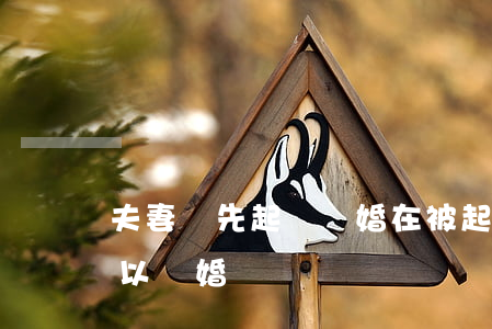 夫妻誰先起訴離婚(在被起訴期間,夫妻是否可以離婚)