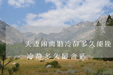 夫妻闹离婚冷静多久能挽回(夫妻闹离婚分开冷静多久最合适)