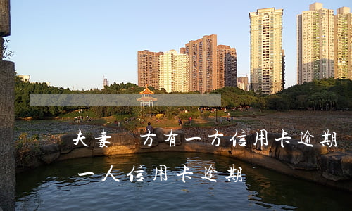 夫妻雙方有一方信用卡逾期兩次(夫妻之間有一人信用卡逾期)