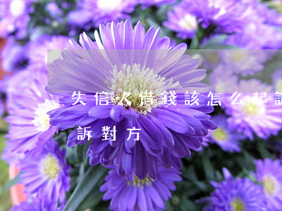 失信人借錢該怎么起訴 失信人借錢該怎么起訴對方