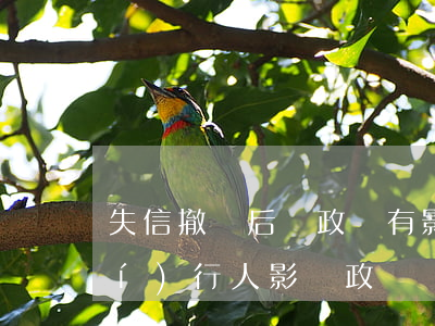 失信撤銷后對政審有影響嗎(失信被執(zhí)行人影響政審嗎)