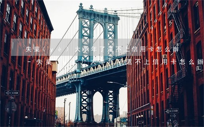 失業(yè)大半年了還不上信用卡怎么辦-失業(yè)大半年了還不上信用卡怎么辦呢