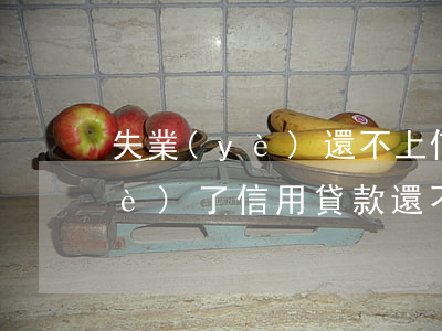失業(yè)還不上信用卡怎么辦(失業(yè)了信用貸款還不上怎么辦)