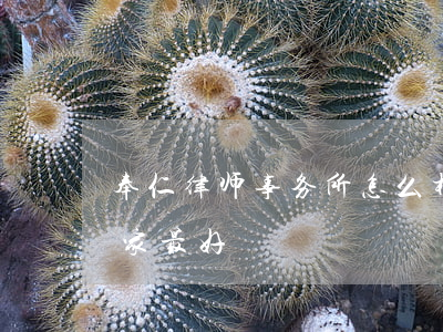 奉仁律师事务所怎么样(奉节县律师事务所哪家最好)