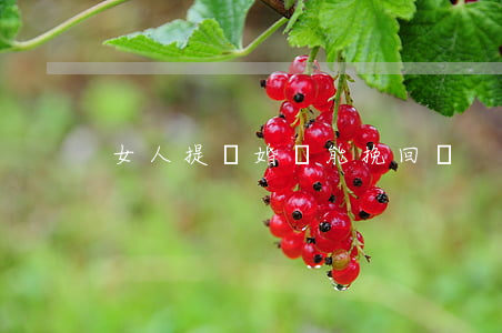 女人提離婚還能挽回嗎