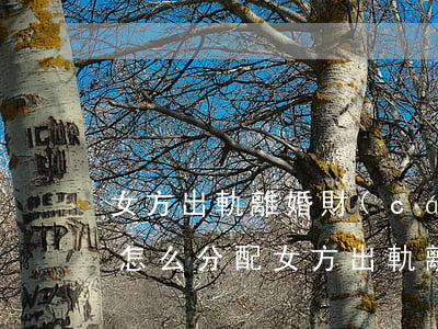 女方出軌離婚財(cái)產(chǎn)怎么分配(女方出軌離婚怎么分割財(cái)產(chǎn))