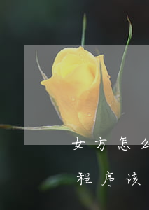 女方怎么起诉离婚的流程图解(女方起诉离婚程序该怎么办理)