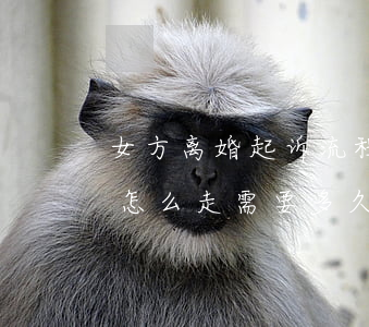 女方离婚起诉流程怎么走(女方离婚起诉流程怎么走需要多久)