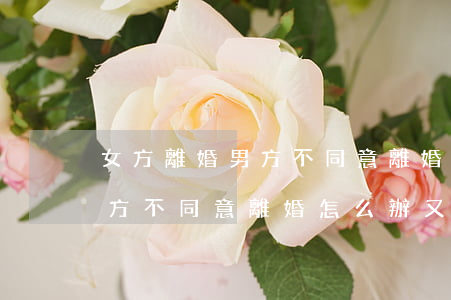女方離婚男方不同意離婚怎么辦(女方離婚男方不同意離婚怎么辦,又不肯協(xié)調(diào))