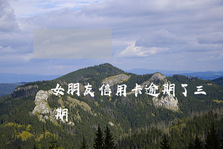 女朋友信用卡逾期了三個月(信用卡3個月逾期)
