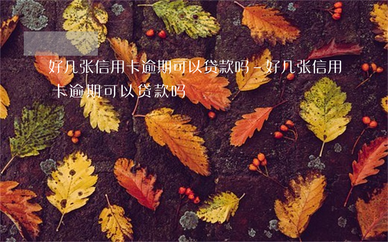好几张信用卡逾期可以贷款吗-好几张信用卡逾期可以贷款吗