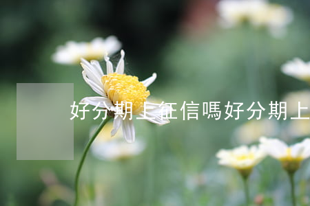 好分期上征信嗎(好分期上征信嗎如何查)