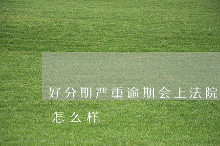 好分期严重逾期会上法院吗(分期如果逾期会怎么样?)