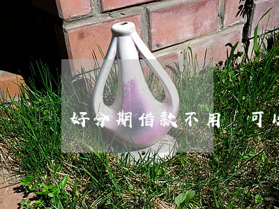 好分期借款不用還可以嗎（好分期可以不用還嗎）