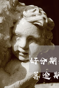好分期如何申請逾期還款(好分期還款失敗被算逾期了怎么回事)