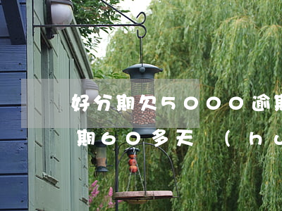好分期欠5000逾期 好分期欠2000逾期60多天會(huì)不會(huì)被起訴