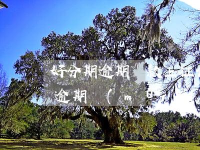 好分期逾期貸款上征信不(有用分期上征信嗎?逾期沒(méi)還款會(huì)怎么樣?)