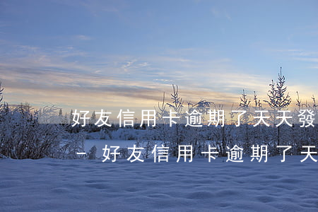 好友信用卡逾期了天天發(fā)短信給我-好友信用卡逾期了天天發(fā)短信給我怎么辦
