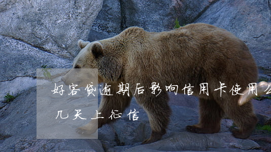 好客贷逾期后影响信用卡使用么(好客贷逾期几天上征信)
