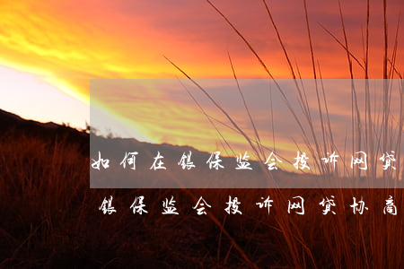 如何在银保监会投诉网贷协商还款-如何在银保监会投诉网贷协商还款问题