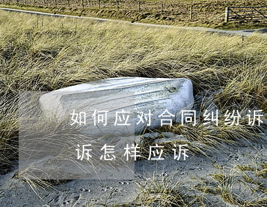 如何应对合同纠纷诉讼状(合同协议纠纷被起诉怎样应诉)