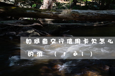 如何查交行信用卡欠(怎么查交通銀行信用卡的消費(fèi)記錄)