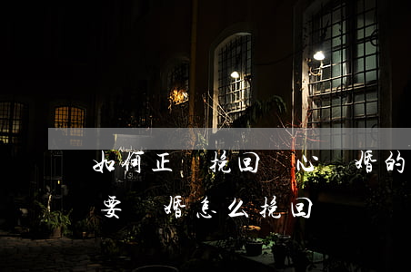 如何正確挽回鐵心離婚的老婆語言(老婆一心要離婚 怎么挽回)