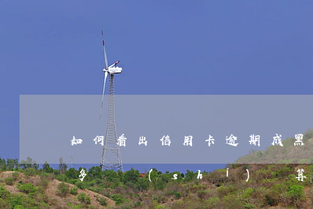 如何看出信用卡逾期成黑名單-信用卡逾期多長時(shí)間算黑名單