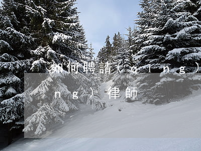 如何聘請(qǐng)律師(如何聘請(qǐng)律師)