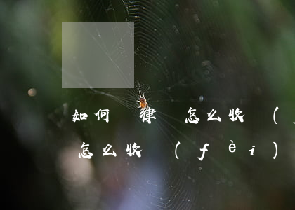 如何請律師怎么收費(fèi)(如何請律師怎么收費(fèi))