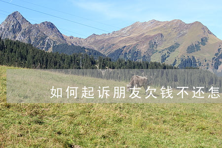如何起诉朋友欠钱不还 怎么起诉朋友