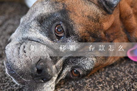 如何轉移婚內存款，怎么轉移婚內存款