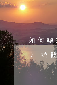 如何辦理離婚手續(xù)(一方結(jié)婚證丟了如何辦理離婚手續(xù))