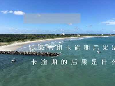 如果信用卡逾期后果是什么(貸款逾期與信用卡逾期的后果是什么)