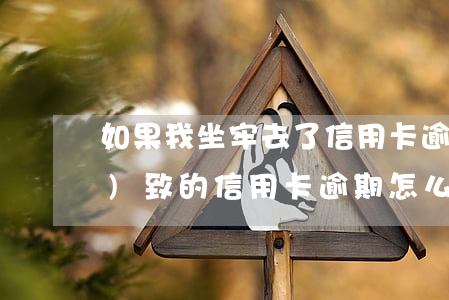 如果我坐牢去了信用卡逾期(入獄導(dǎo)致的信用卡逾期怎么辦)