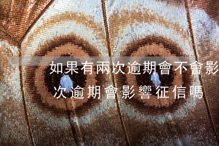 如果有兩次逾期會不會影響征信（信用卡有兩次逾期會影響征信嗎）