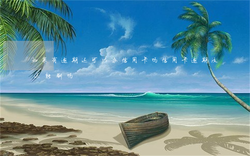 如果有逾期还可以办信用卡吗（信用卡逾期没还能刷吗）