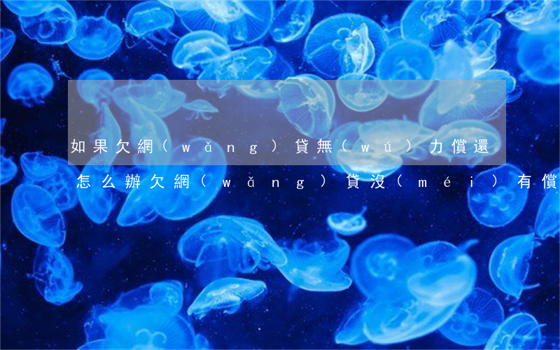 如果欠網(wǎng)貸無(wú)力償還怎么辦(欠網(wǎng)貸沒(méi)有償還能力了怎么辦)
