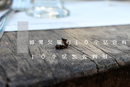 如果欠银行10个亿会有什么待遇-欠银行10个亿怎么判刑