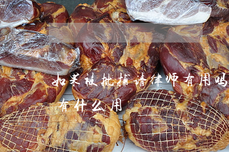 如果被批捕请律师有用吗(逮捕令下来请律师有什么用)