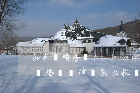 如果離婚房產(chǎn)律師怎么收費的(離婚訴訟律師怎么收費的)