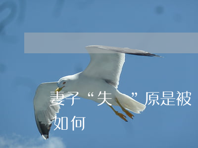 妻子“失蹤”原是被車撞入水溝,交通肇事罪如何處罰