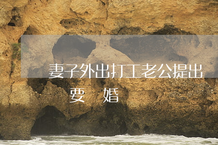 妻子外出打工老公提出離婚(老婆外出打工回來要離婚)