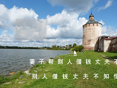 妻子帮别人借钱丈夫不知情被起诉-妻子帮别人借钱丈夫不知情被起诉怎么办
