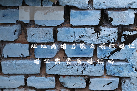 姐姐离婚后能去领结婚证吗(离过婚的去领结婚证需要离婚证吗)